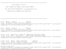 'streamsport.pro' screenshot