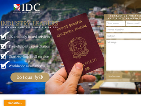 'italiandualcitizenship.net' screenshot