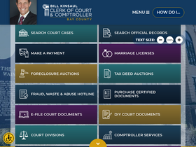 'baycoclerk.com' screenshot