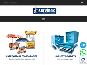 'servinox.com.mx' screenshot