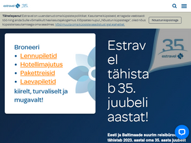 'estravel.ee' screenshot