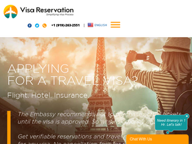 'visareservation.com' screenshot