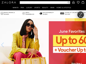 'zalora.co.id' screenshot