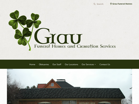 'graufuneralhomes.com' screenshot