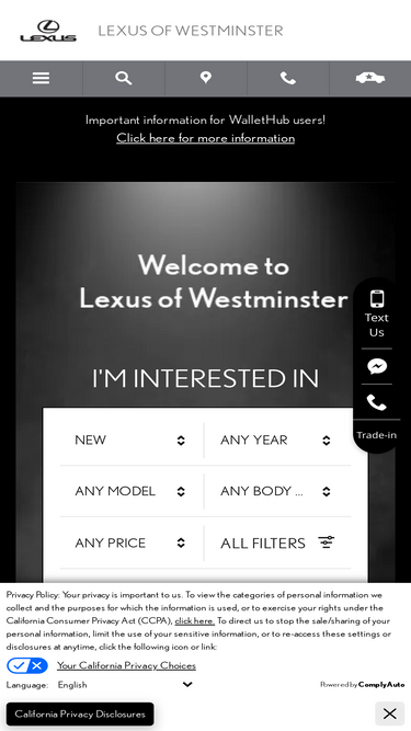 lexuswestminster.com