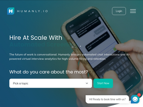 'humanly.io' screenshot