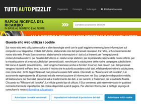 'tuttiautopezzi.it' screenshot