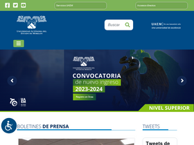 'uaem.mx' screenshot