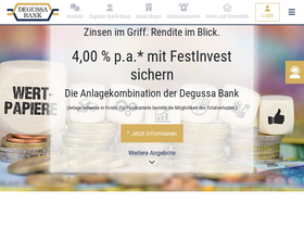 'degussa-bank.de' screenshot
