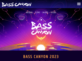 'basscanyon.com' screenshot
