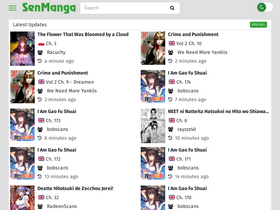 'senmanga.com' screenshot