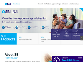 'homeloans.sbi' screenshot
