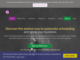 'appointy.com' screenshot