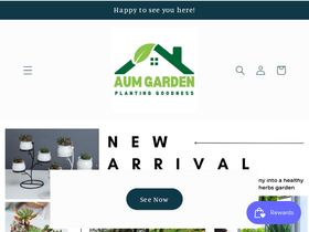 aumgarden.com homepage screenshot