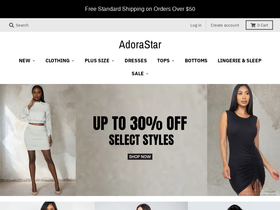 adorastar.com homepage screenshot