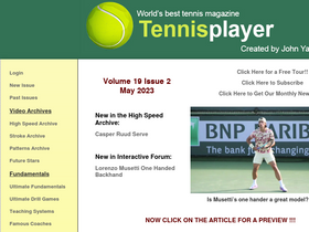 'tennisplayer.net' screenshot