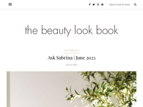'thebeautylookbook.com' screenshot