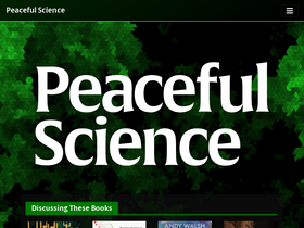 'peacefulscience.org' screenshot