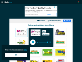 'radio.com.gh' screenshot