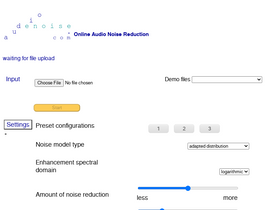 'audiodenoise.com' screenshot