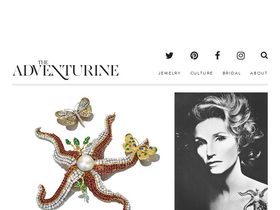 'theadventurine.com' screenshot