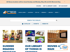 'akronlibrary.org' screenshot