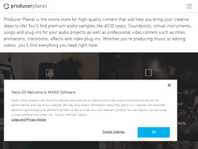 'producerplanet.com' screenshot
