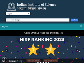'iisc.ac.in' screenshot