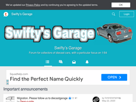 'swiftysgarage.org' screenshot