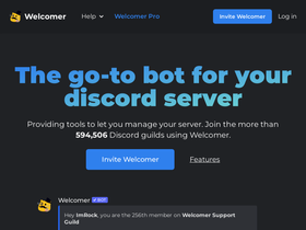 'welcomer.gg' screenshot