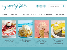'mycountrytable.com' screenshot