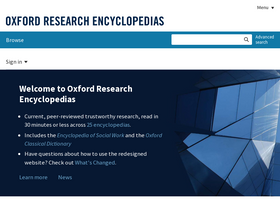 'oxfordre.com' screenshot