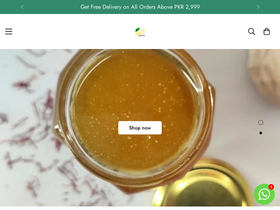 Al-Meer Organics homepage screenshot