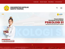 'ust.ac.id' screenshot