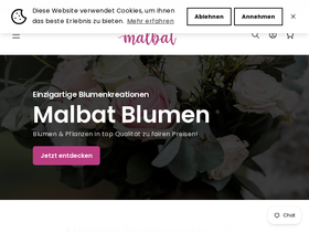 malbat-blumen.de homepage screenshot