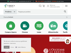 'cariocashopping.com.br' screenshot