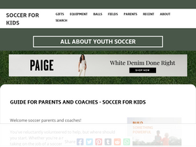 'soccer-for-kids.com' screenshot