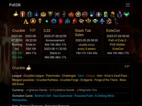 'poedb.tw' screenshot