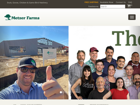 'metzerfarms.com' screenshot