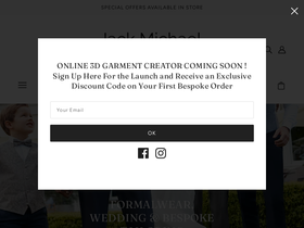 jackmichaelmenswear.com homepage screenshot