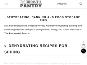 'thepurposefulpantry.com' screenshot