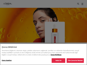 'lorealparis.com.tr' screenshot