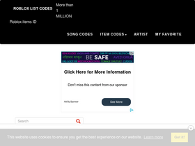 'robloxlist.com' screenshot