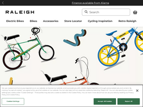 'raleigh.co.uk' screenshot