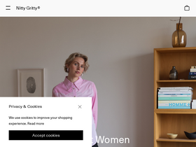 'nittygrittystore.com' screenshot