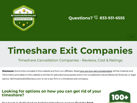 'mytimeshareexitreviews.com' screenshot