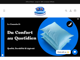 Le Coussin website screenshot