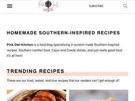 'pinkowlkitchen.com' screenshot