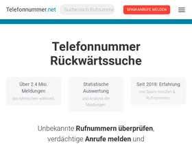 'telefonnummer.net' screenshot