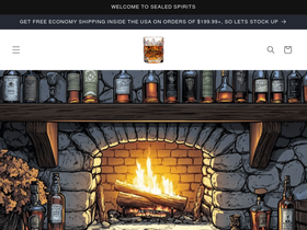 sealedspirits.com homepage screenshot